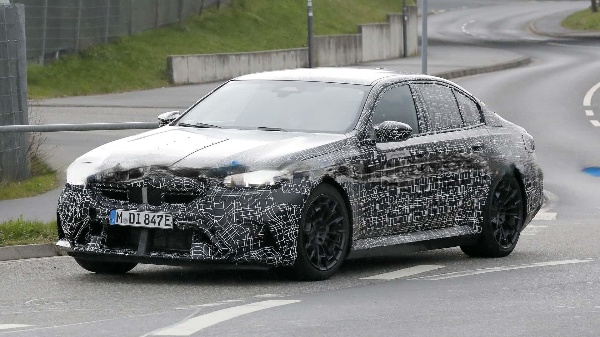 bmw m5 spy photos 1 2025 BMW M5 Review