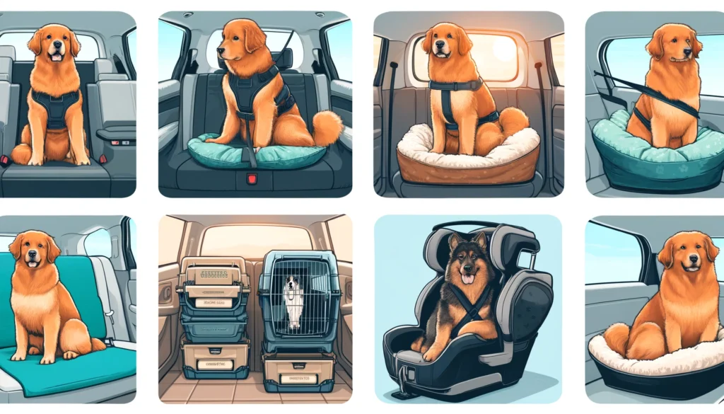 Where are dogs most comfortable in a car?