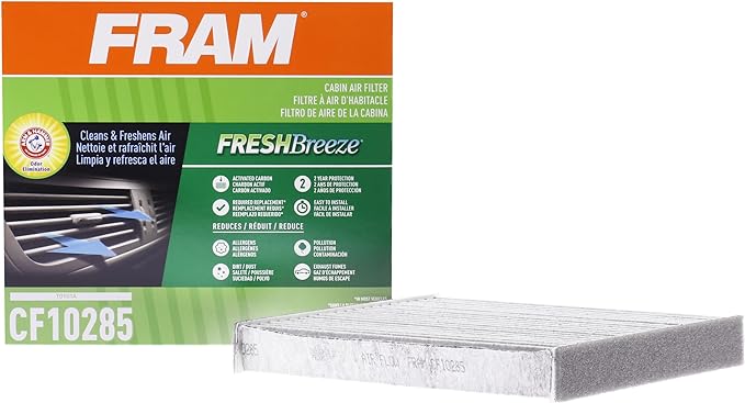 FRAM Fresh Breeze Cabin Air Filter Replacement for Car Passenger Compartment