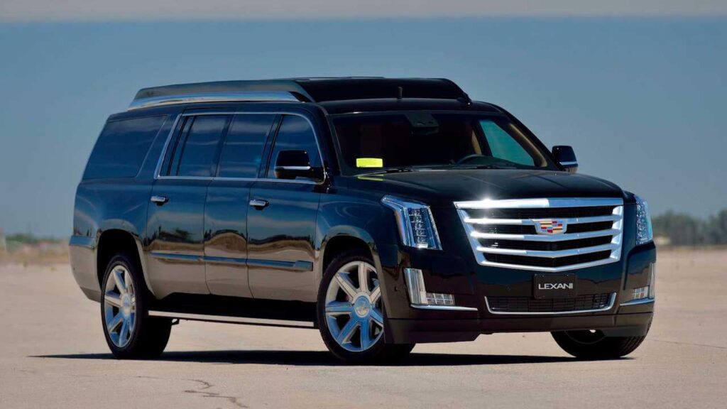 stretched 2017 cadillac escalade esv by lexani 1 Top Cars With 6 Doors 2024: Luxury, Space, and Style