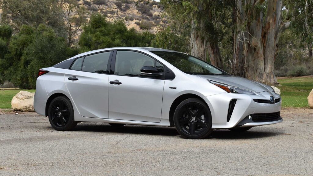 2022 toyota prius xle nightshade exterior front quarter 1 Top Compact Cars With Best Gas Mileage 2024: Unleash Efficiency