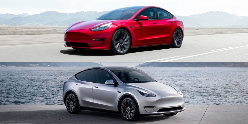 tesla model 3 model y comparo horizontal stack 102 649f0bf1f19b2 1 Top Cars With White Interior 2024: Elegance and Luxury Redefined