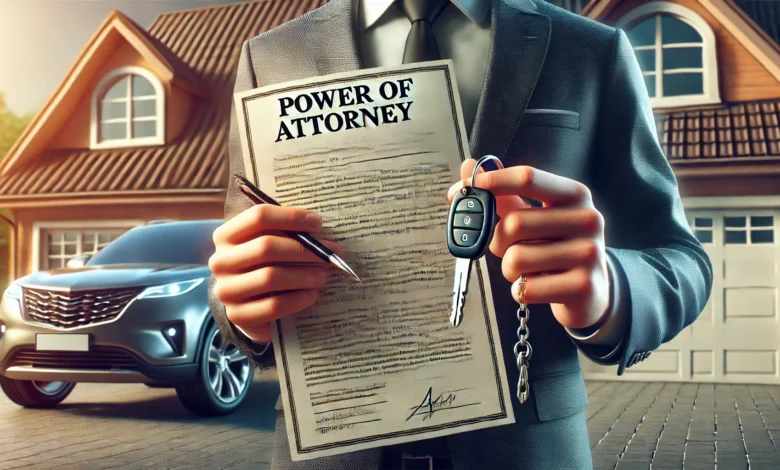 can i sell my dad's car if i have power of attorney